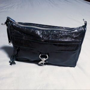 Rebecca Minkoff MAC black patent leather clutch